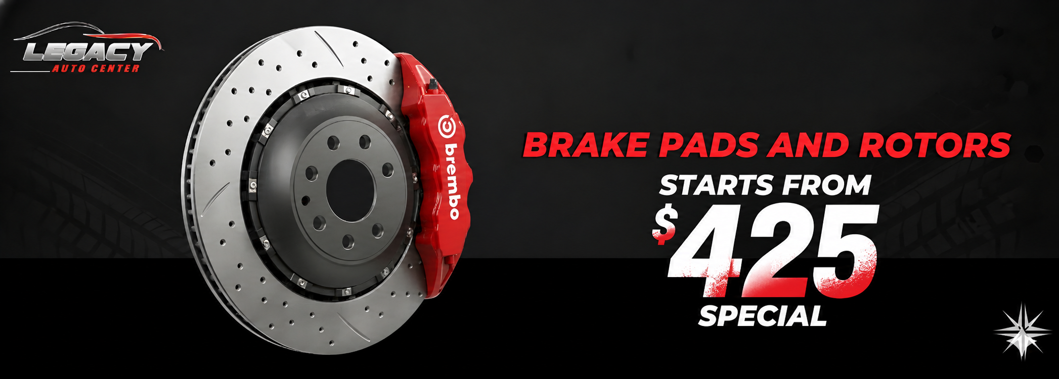 Brake Pads and Rotors starting from $425 — Legacy Auto Center