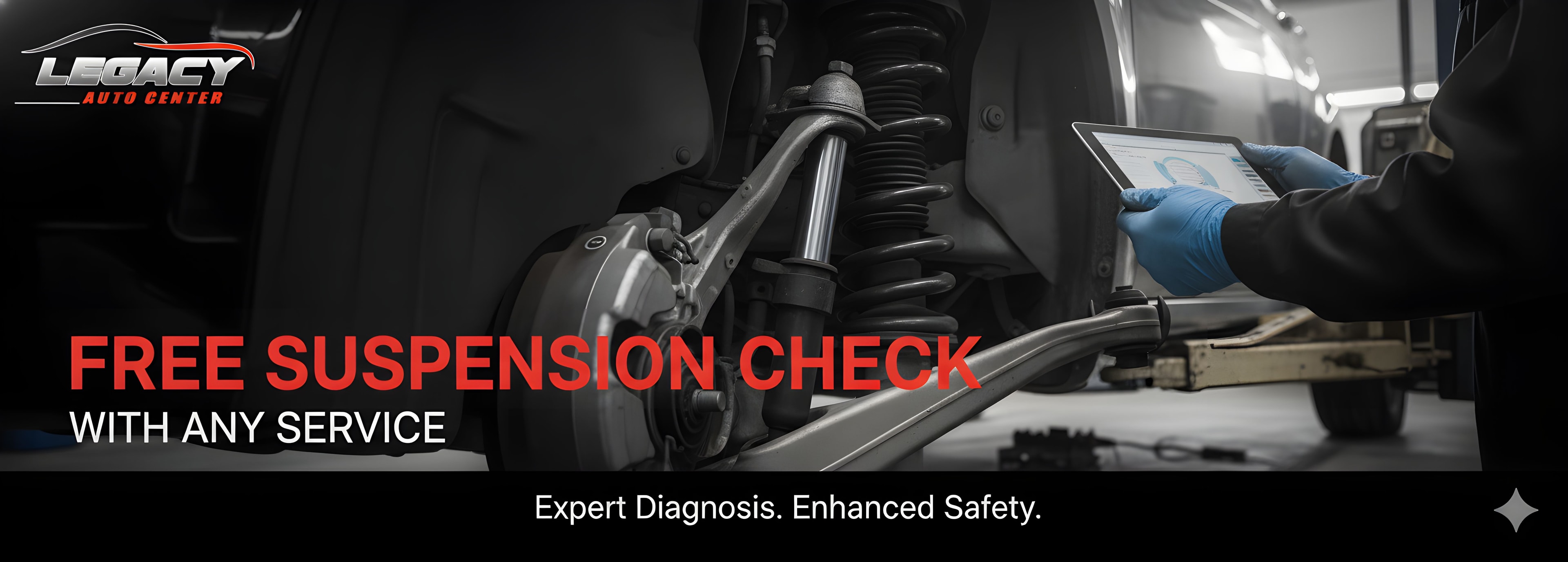 Free Suspension Check with Any Service — Legacy Auto Center